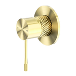 Load image into Gallery viewer, OPAL SHOWER MIXER 80MM PLATE BRUSHED GOLD
