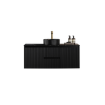 Load image into Gallery viewer, Crete Modern Wall Hung Vanity Matte Black
