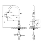 Chrome Pull Out Kitchen Mixer