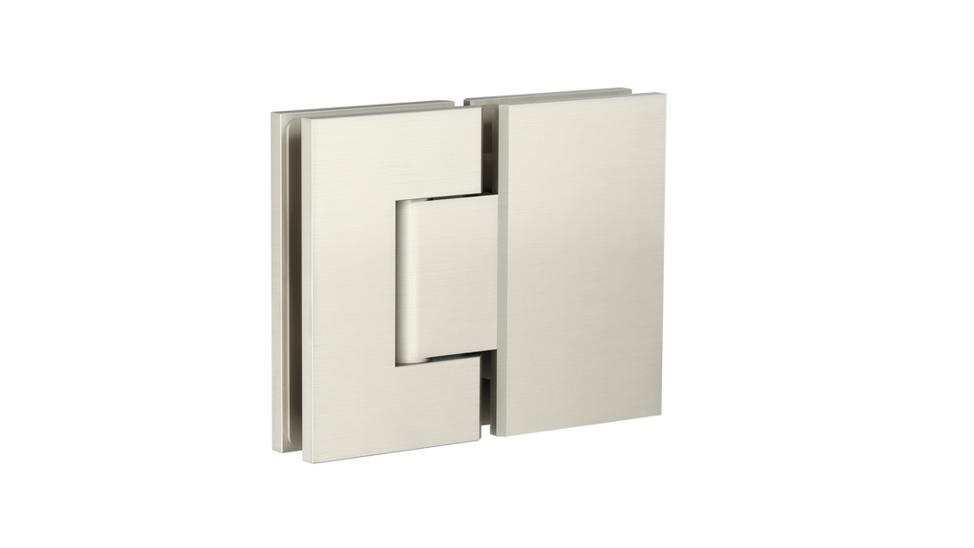 Glass to Glass Shower Door Hinge - PVD Brushed Nickel