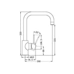 Load image into Gallery viewer, DOLCE KITCHEN MIXER SQUARE SHAPE GUN METAL
