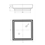 Load image into Gallery viewer, 115*115*35mm Gold Smart Tile Insert Floor Waste Shower Grate Drain(88mm outlet)
