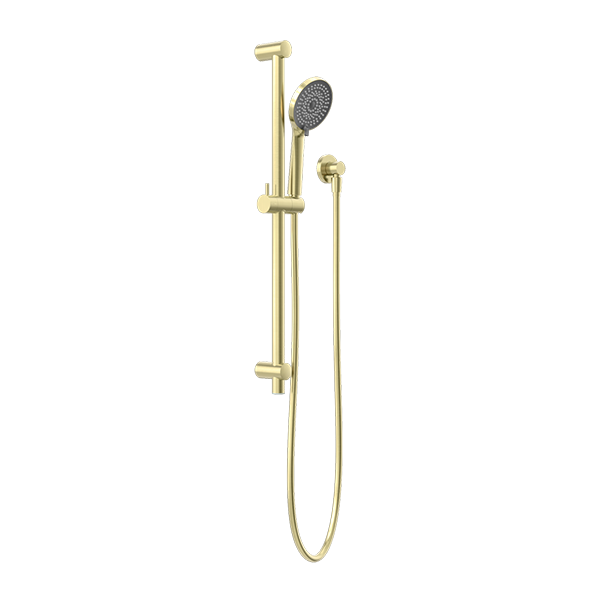 ROUND METAL PROJECT RAIL SHOWER BRUSHED GOLD