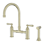 Load image into Gallery viewer, York Bridge Kitchen Set With Hand Spray Aged Brass
