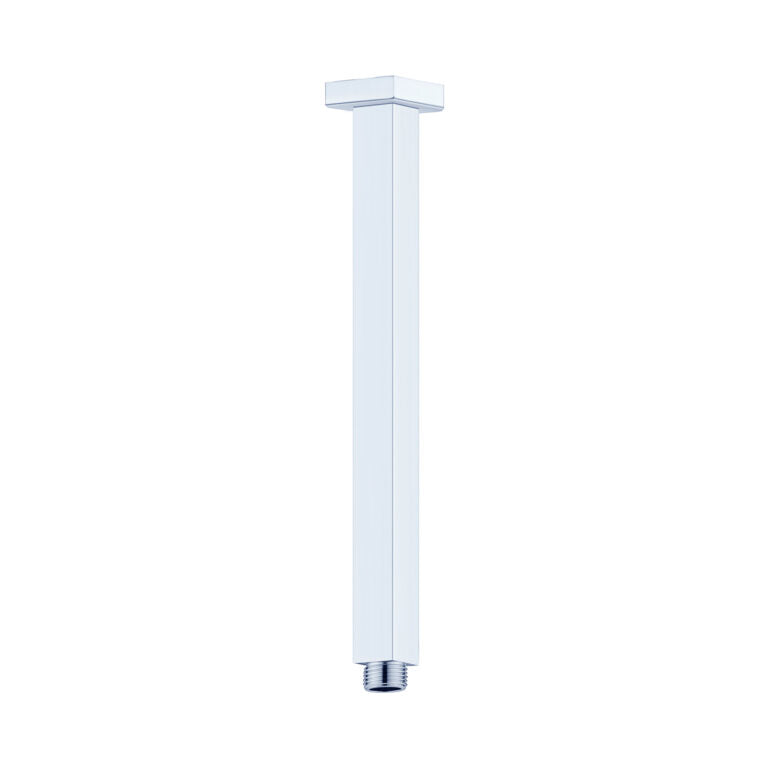 SQUARE CEILING ARM 150MM LENGTH CHROME