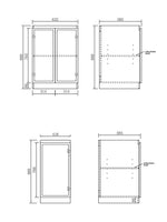 Load image into Gallery viewer, Hampshire Black Base Laundry Cabinet with 1060mm Natural Carrara Marble Top
