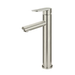 Load image into Gallery viewer, Round Paddle Tall Basin Mixer - PVD Brushed Nickel
