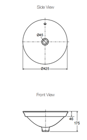 Veil Essential Vessel, Round, Slim Rim