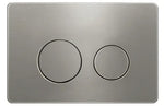 Load image into Gallery viewer, R&amp;T Round Gun Metal Stainless Dual -Flush Push Plate
