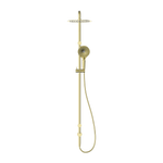 Load image into Gallery viewer, MECCA CARE 25MM GRAB RAIL 900MM TWIN SHOWER SET BRUSHED GOLD
