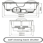 AllLux2 Silver  2 HEAT 3 IN 1 BATHROOM HEATER