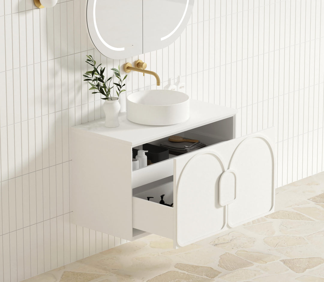 Laguna White Wall Hung Vanity
