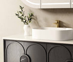 Load image into Gallery viewer, Laguna Black American Oak Wall Hung Vanity
