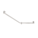 Load image into Gallery viewer, MECCA CARE 32MM AMBULANT 45 DEGREE BENT TUBE GRAB RAIL 450X650MM BRUSHED NICKEL
