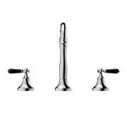 YORK BASIN SET WITH BLACK PORCELAIN LEVER CHROME