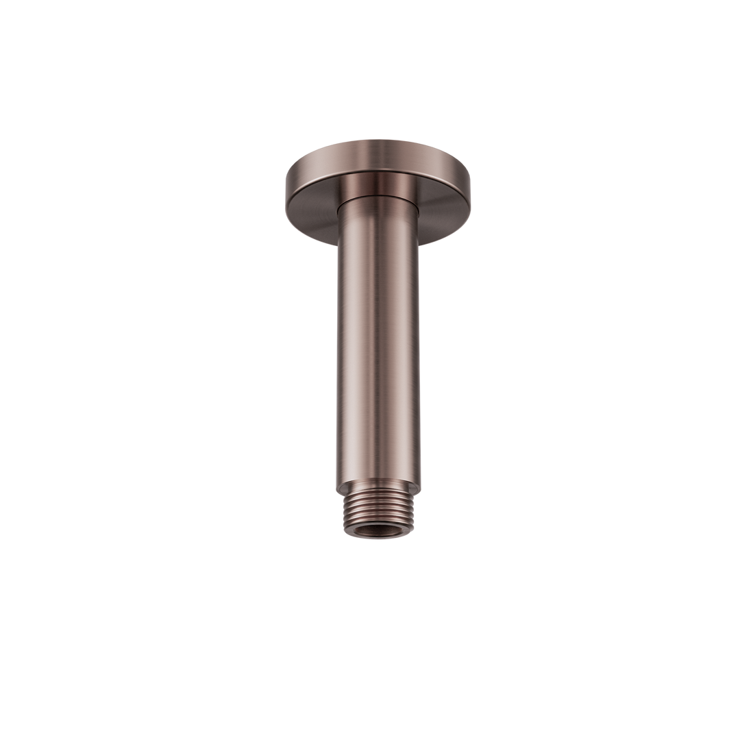 ROUND CEILING ARM 100MM LENGTH BRUSHED BRONZE