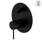 MECCA SHOWER MIXER WITH DIVERTOR MATTE BLACK