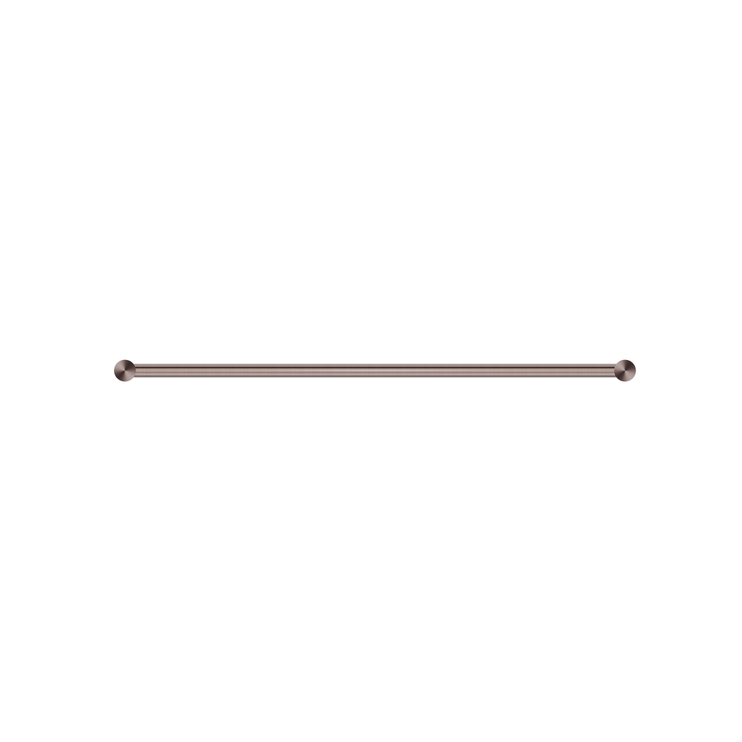 NEW MECCA SINGLE TOWEL RAIL 600MM BRUSHED BRONZE