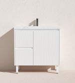 Load image into Gallery viewer, Crete Modern Floorstanding Vanity Matte White

