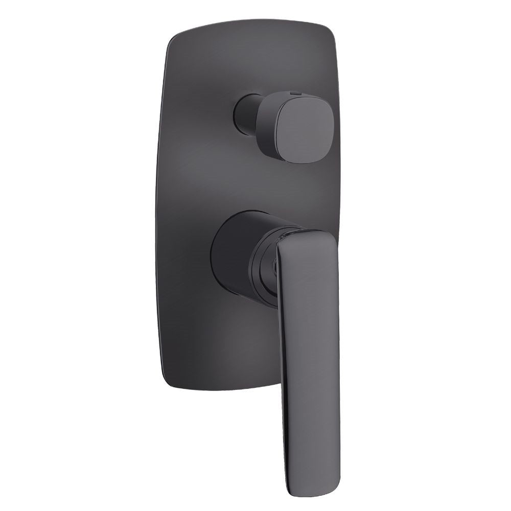 Bellino Gun Metal Grey Wall Mixer with Diverter