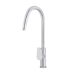Load image into Gallery viewer, Round Paddle Piccola Pull Out Kitchen Mixer Tap - Polished Chrome
