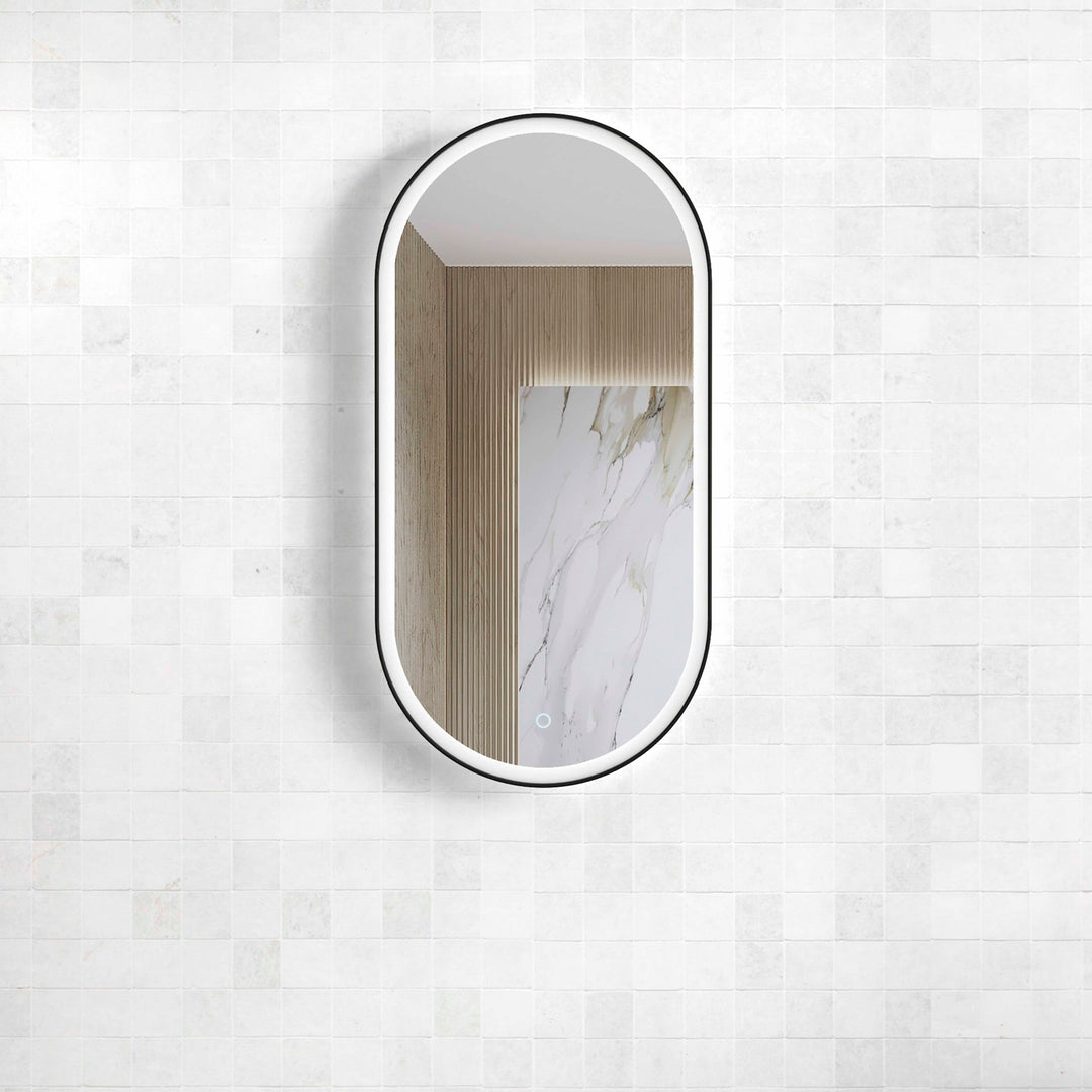 NOOSA FRAMED LED MIRROR BLACK