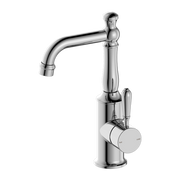 YORK BASIN MIXER WITH METAL LEVER CHROME