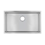 Load image into Gallery viewer, Round Corner Chrome Stainless Steel Handmade Single Bowl Kitchen Sink 762*457*254mm
