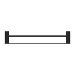 Load image into Gallery viewer, CELIA DOUBLE TOWEL RAIL 600MM MATTE BLACK
