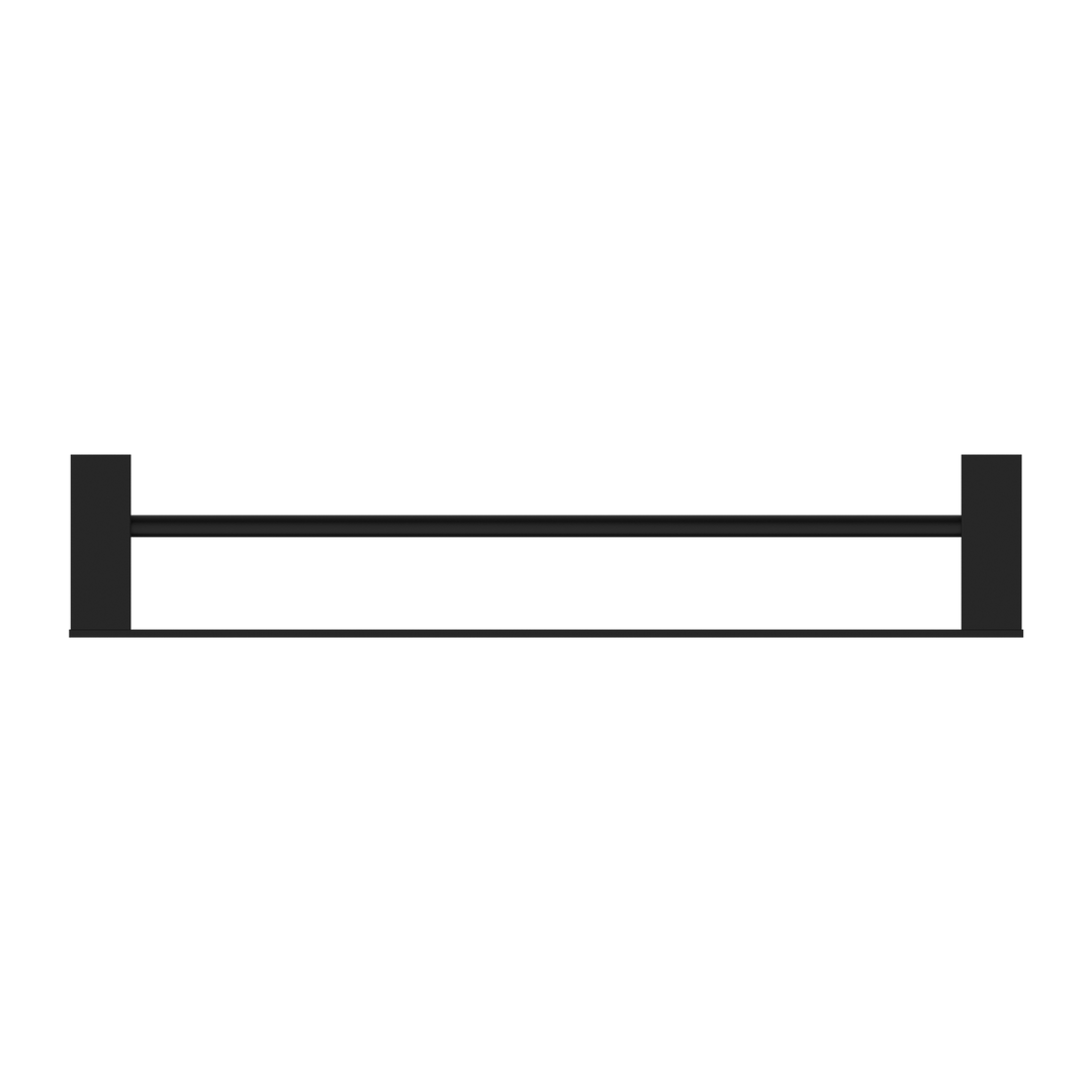 CELIA DOUBLE TOWEL RAIL 600MM MATTE BLACK