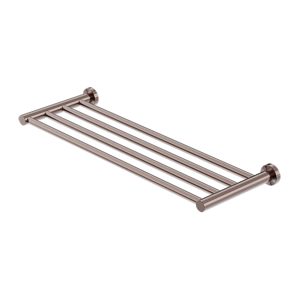 MECCA TOWEL RACK BRUSHED BRONZE
