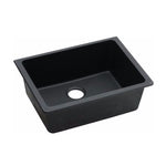 Load image into Gallery viewer, Black Arete Stone Granite Single Bowl Stone Kitchen Sink 635*469*241mm
