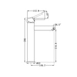 Load image into Gallery viewer, DOLCE TALL BASIN MIXER GUN METAL
