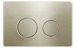 Load image into Gallery viewer, R&amp;T Round Brushed Gold Stainless Dual - Flush Push Plate
