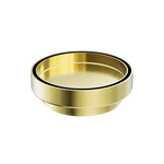 Load image into Gallery viewer, 130MM ROUND TILE INSERT FLOOR WASTE 100MM OUTLET BRUSHED GOLD
