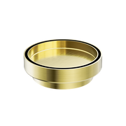 130MM ROUND TILE INSERT FLOOR WASTE 100MM OUTLET BRUSHED GOLD