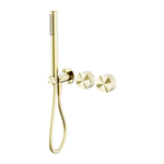 Load image into Gallery viewer, OPAL PROGRESSIVE SHOWER SYSTEM SEPARATE PLATE BRUSHED GOLD
