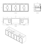 Load image into Gallery viewer, Laguna White Wall Hung Vanity

