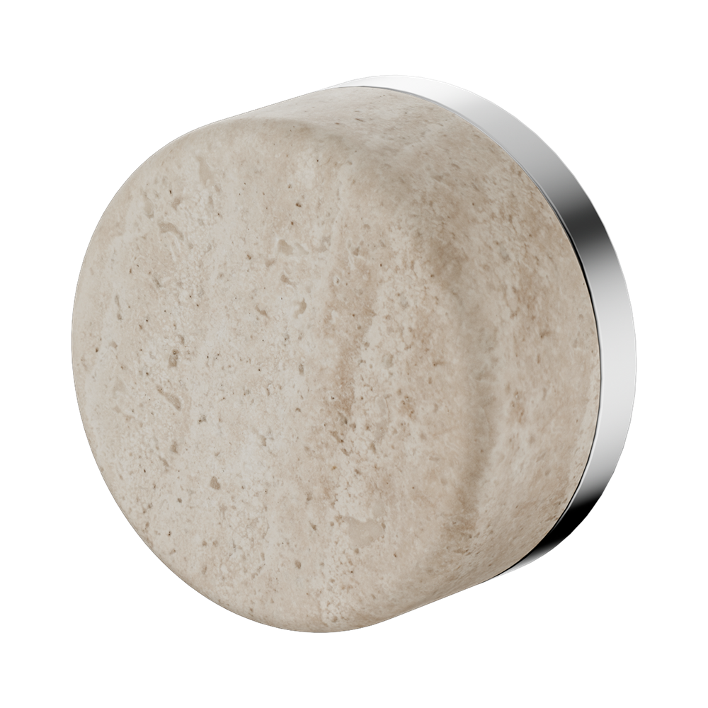 Serenity Progressive Shower Mixer With Rome Travertine Handle Chrome