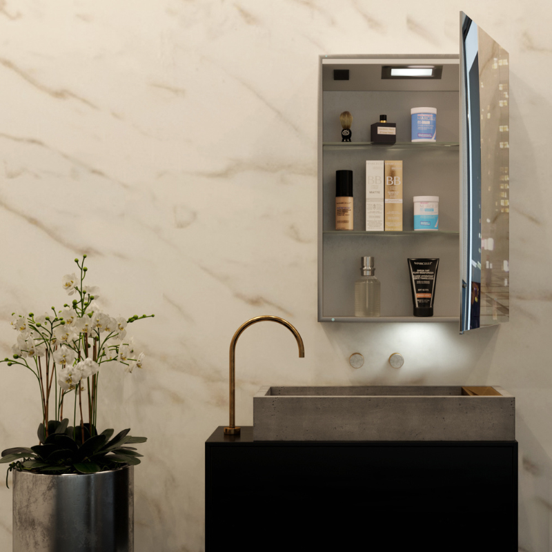 Belbagno Smart LED 1 door shaving cabinet