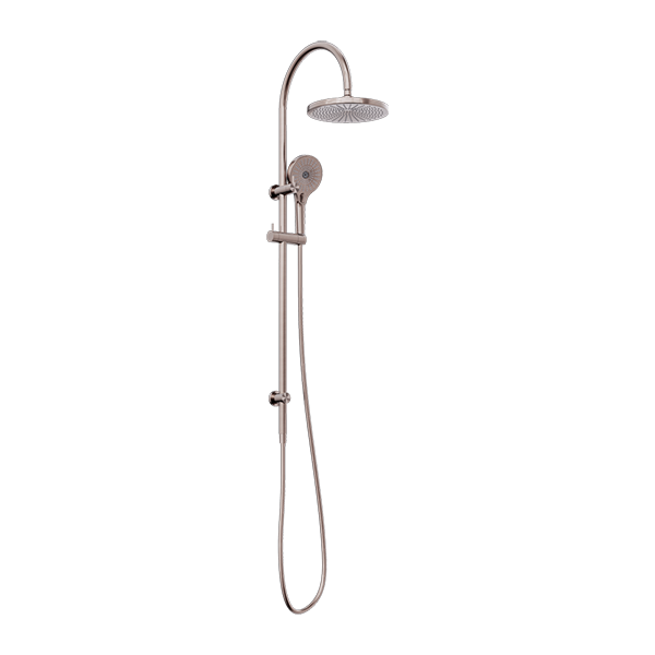 MECCA TWIN SHOWER BRUSHED BRONZE
