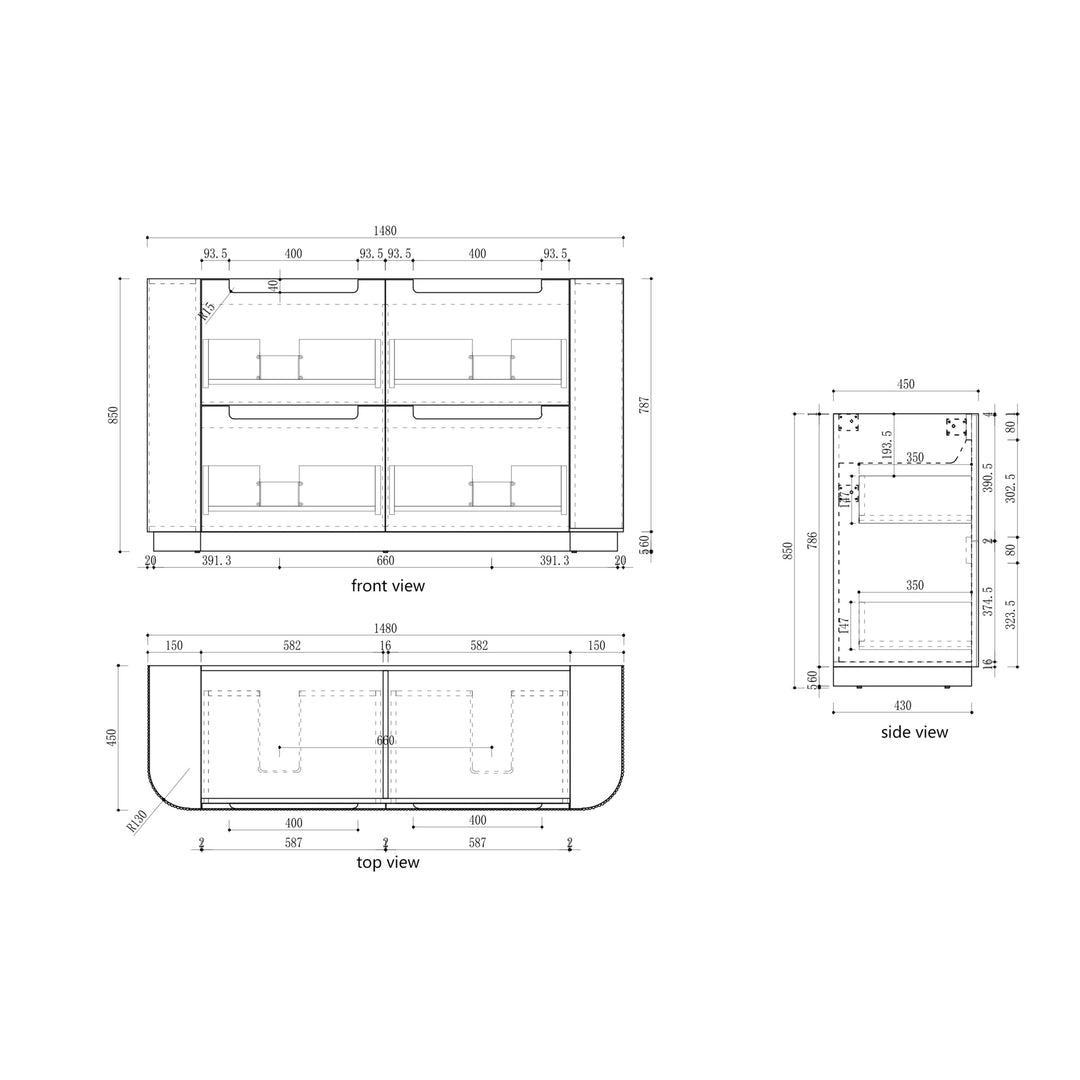Curva Floor Standing Vanity
