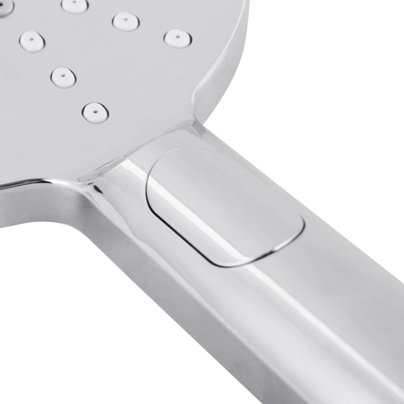 Round 3 Functions Chrome ABS Handheld Shower