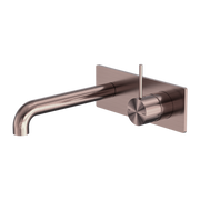 MECCA WALL BASIN/BATH MIXER HANDLE UP 230MM BRUSHED BRONZE