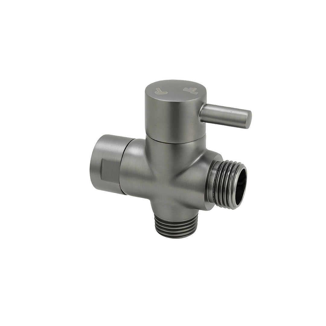 Brushed Gun Metal Grey Brass Bidet Diverter
