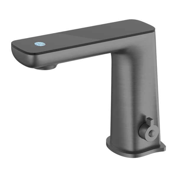 CLAUDIA SENSOR MIXER WITH BLACK TOP DISPLAY GUN METAL