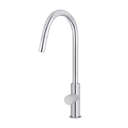 Round Pinless Piccola Pull Out Kitchen Mixer Tap - Polished Chrome