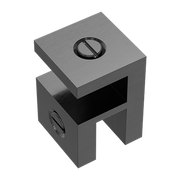 OVER-PANEL GLASS TO GLASS FITTING 10MM GLASS GUN METAL