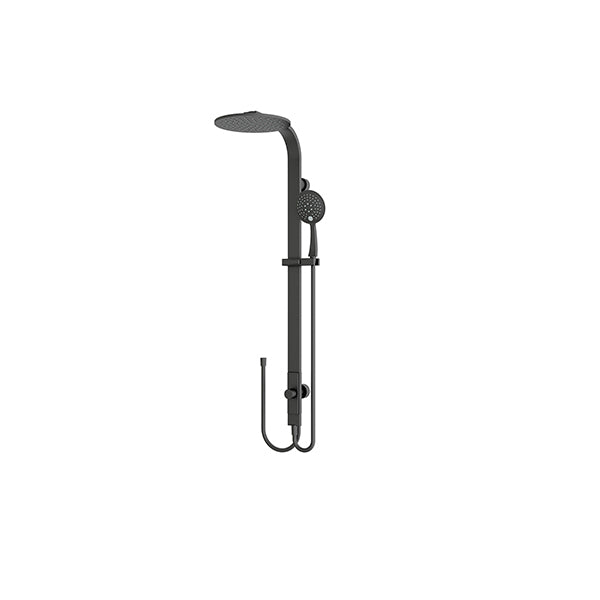 ASTRA RAIN ROUND TWIN SHOWERDOUBLE HOSE MATTE BLACK