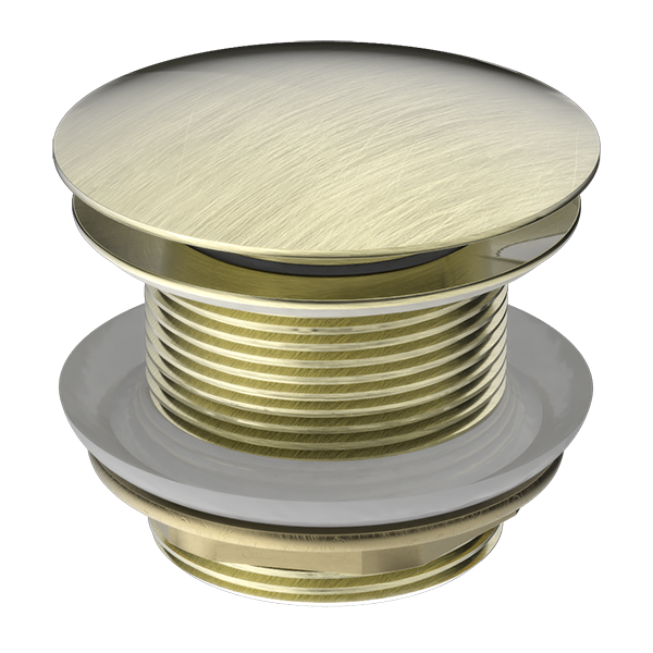 40MM BATH POP-UP PLUG WITH REMOVABEL WASTE NO OVERFLOW AGED BRASS